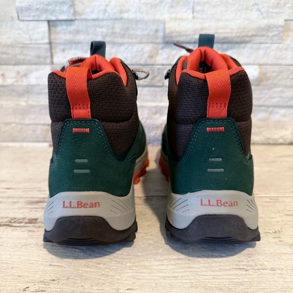 Men's Hiking L.L.Bean Access Hiking Boots Mid Waterproof Size 9.5 Green TEK 2.5 - Picture 6 of 11